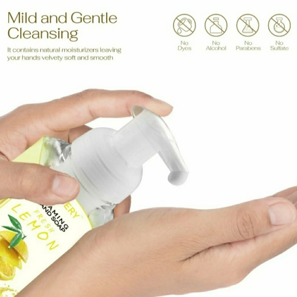 FRESH LEMON Gentle Cleansing ALL Natural Moisturizing Foaming Hand Soap (2 pack) - Picture 7 of 9